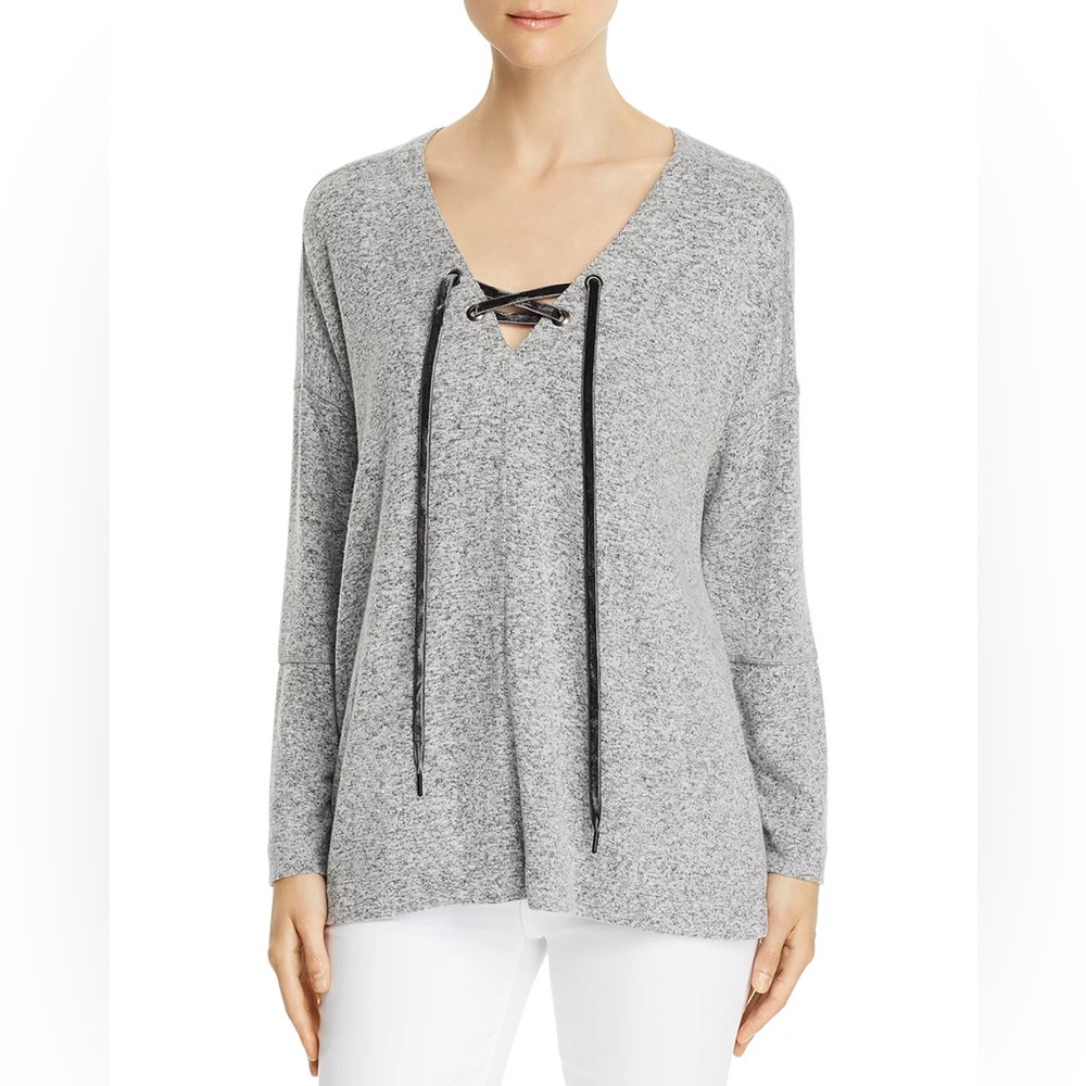 Rails Leigh Lace-Up Sweater